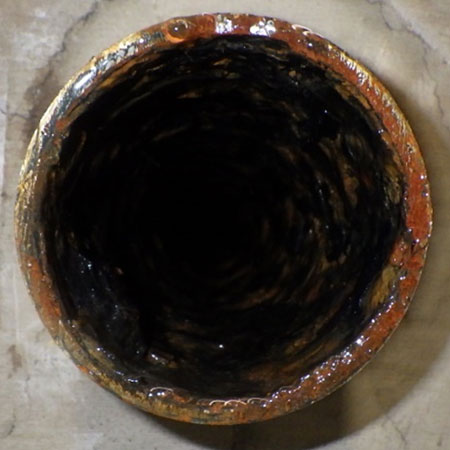 管の汚れが落ちた洗浄後の様子